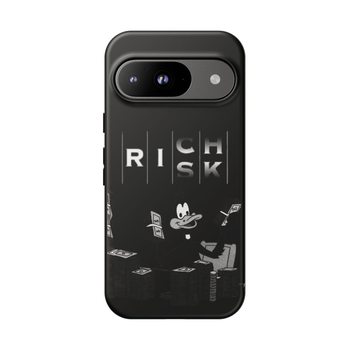 Rich Risk Phone Case — Vintage Money Cartoon Protective Case
