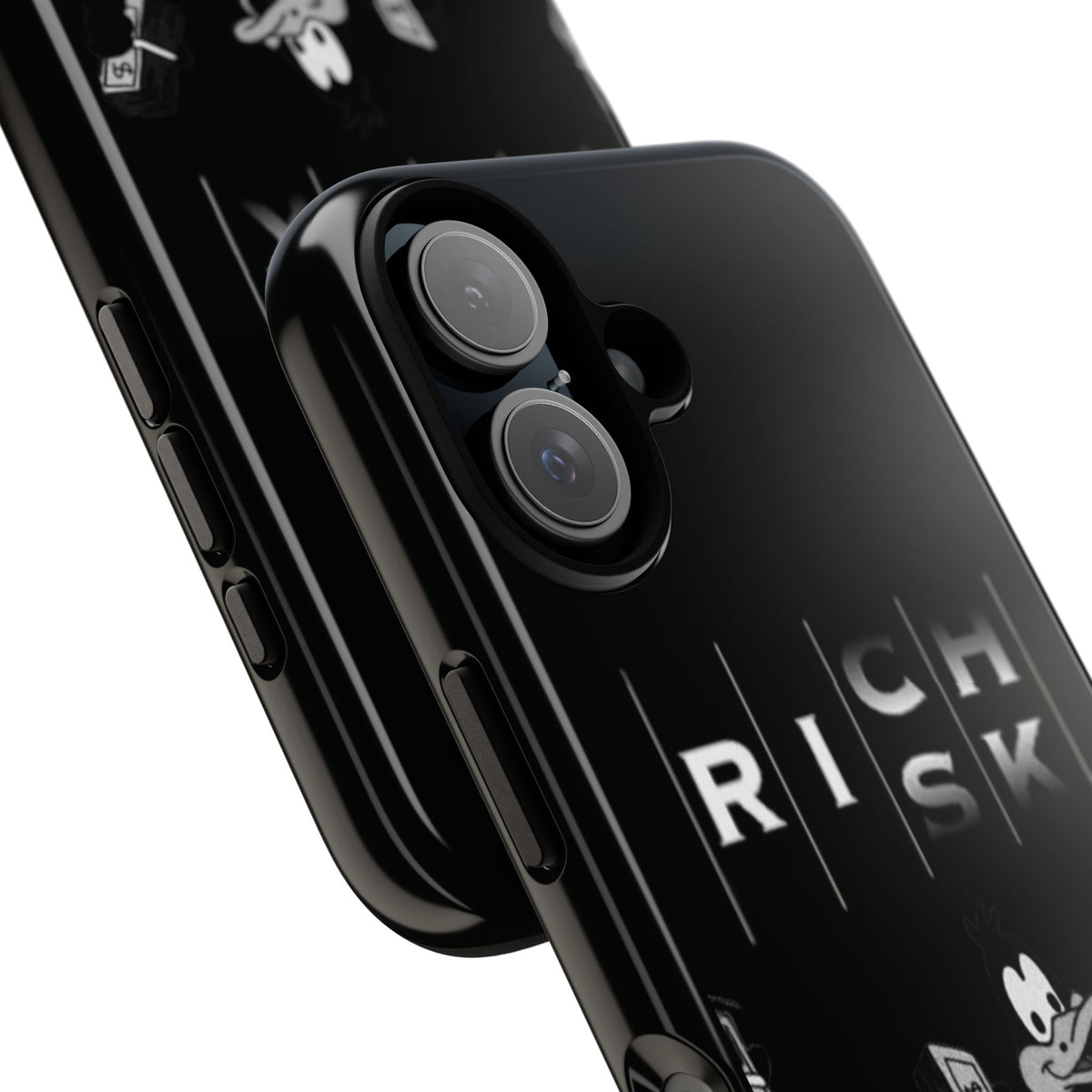 Rich Risk Phone Case — Vintage Money Cartoon Protective Case