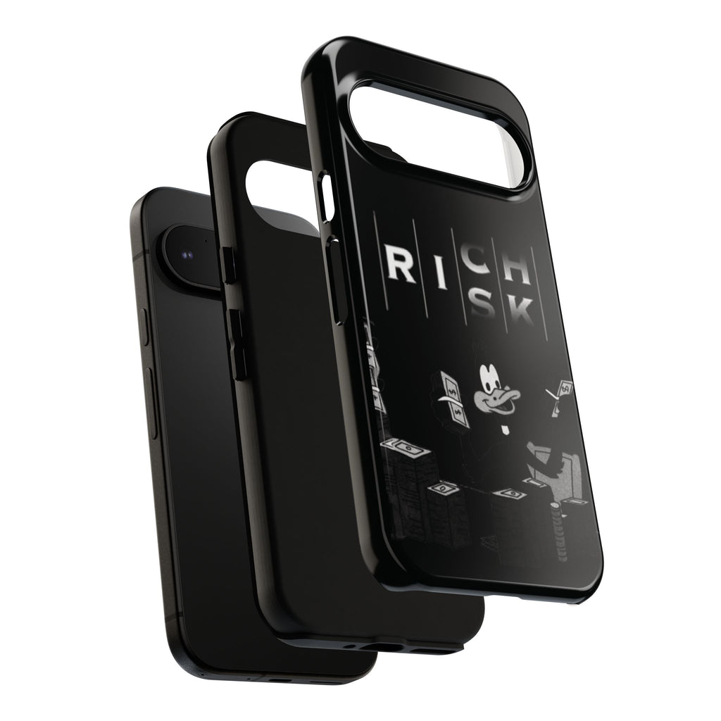 Rich Risk Phone Case — Vintage Money Cartoon Protective Case