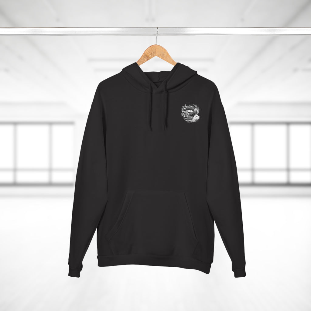 Rise To Win Hoodie — Vintage Poker Lips Graphic Pullover