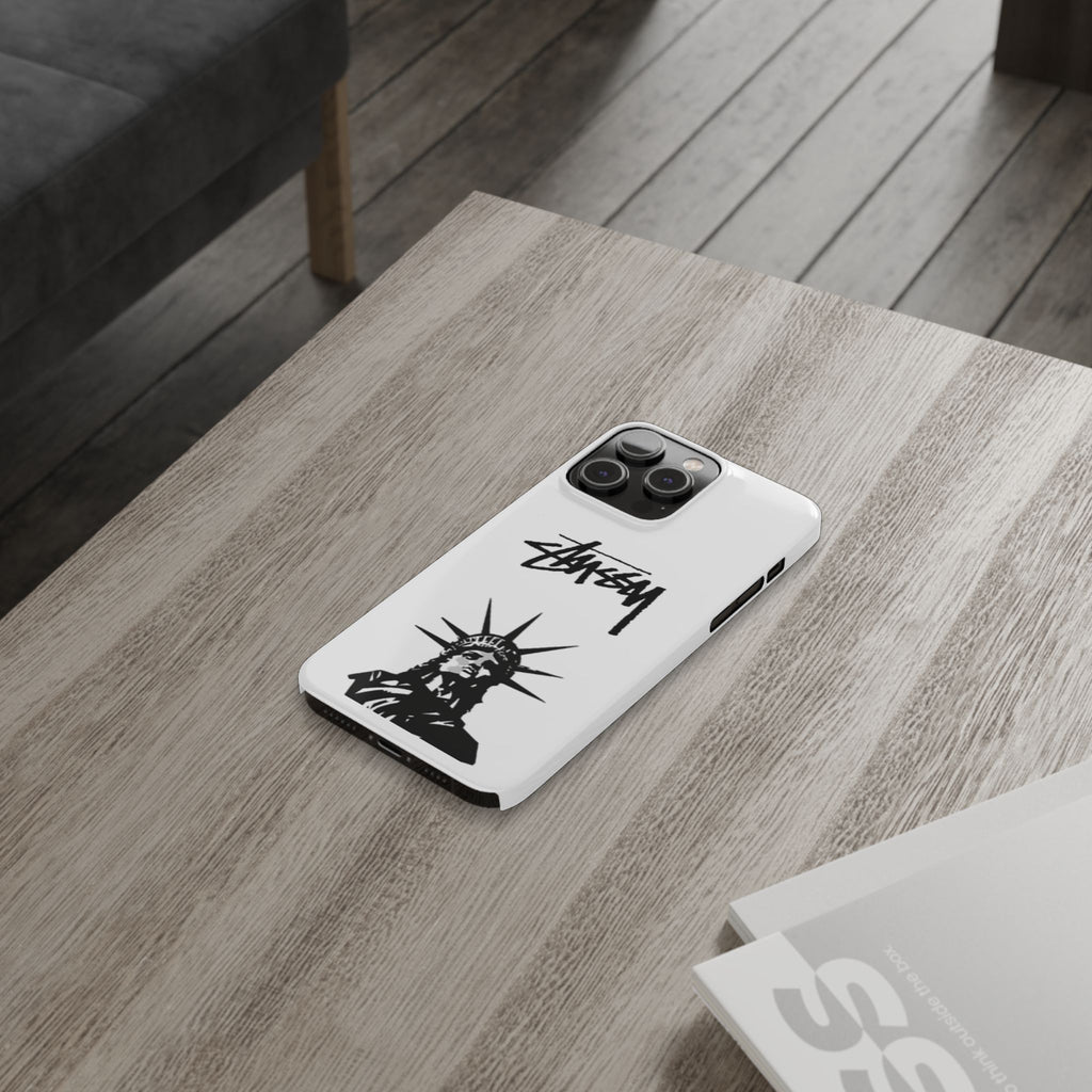 Slim Phone Case Statue of Liberty Graphic