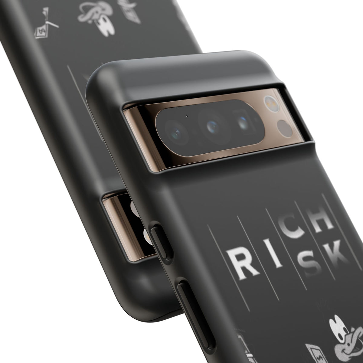 Rich Risk Phone Case — Vintage Money Cartoon Protective Case