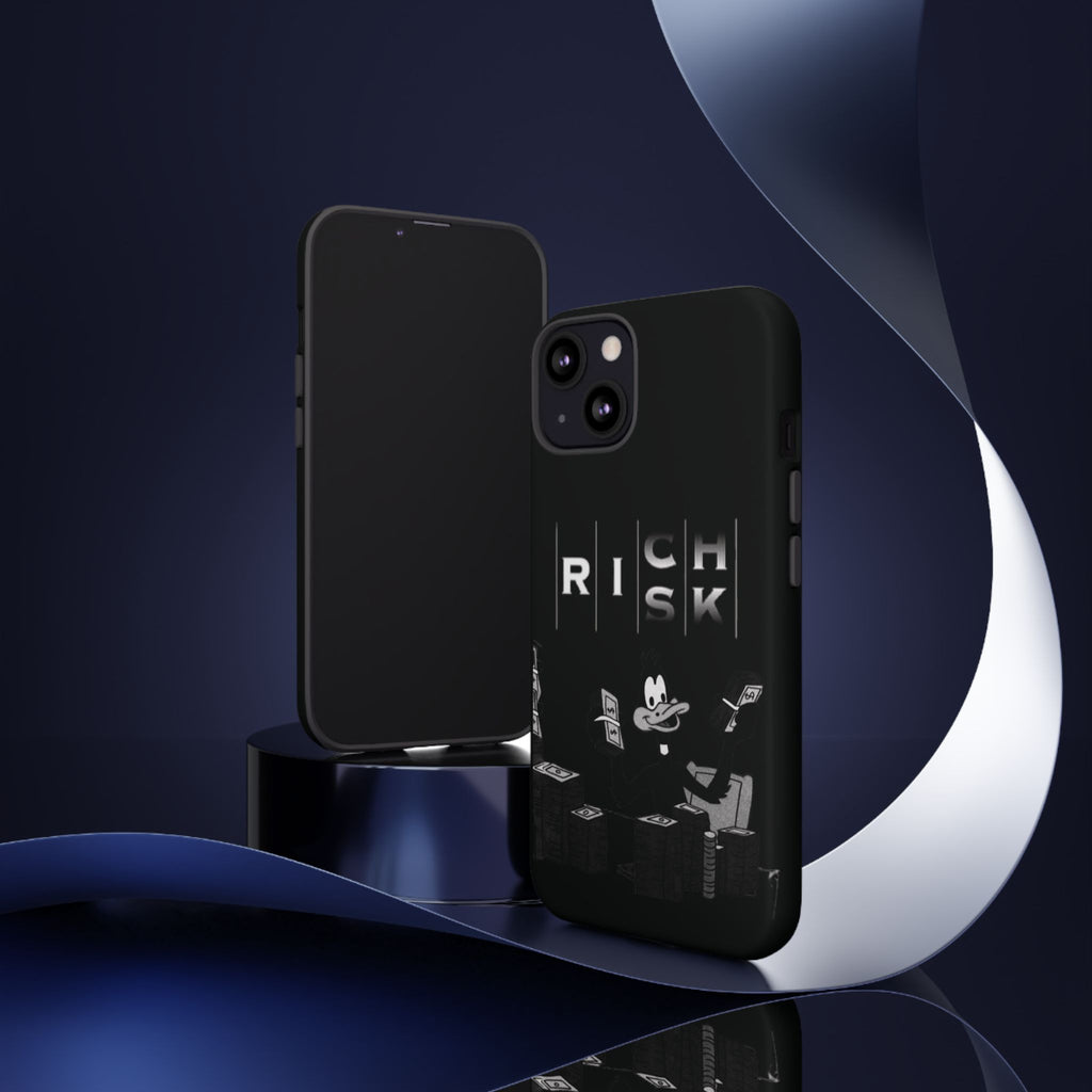 Rich Risk Phone Case — Vintage Money Cartoon Protective Case