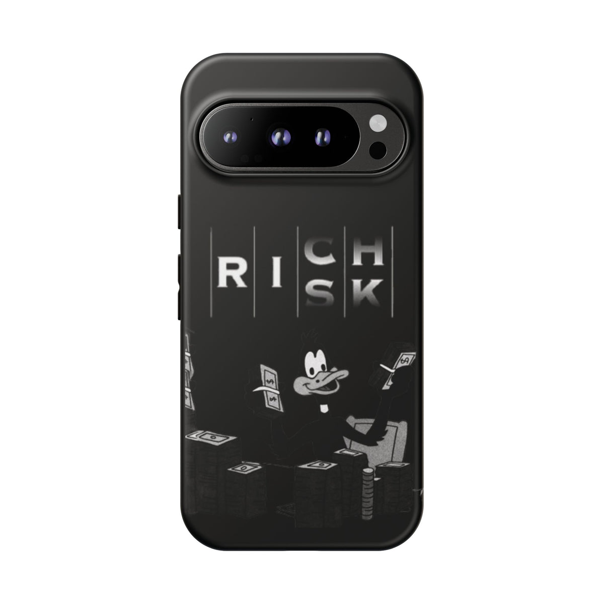 Rich Risk Phone Case — Vintage Money Cartoon Protective Case