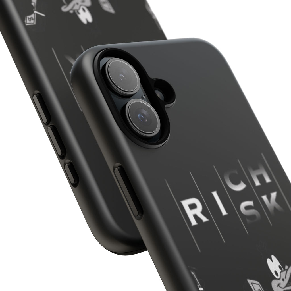 Rich Risk Phone Case — Vintage Money Cartoon Protective Case