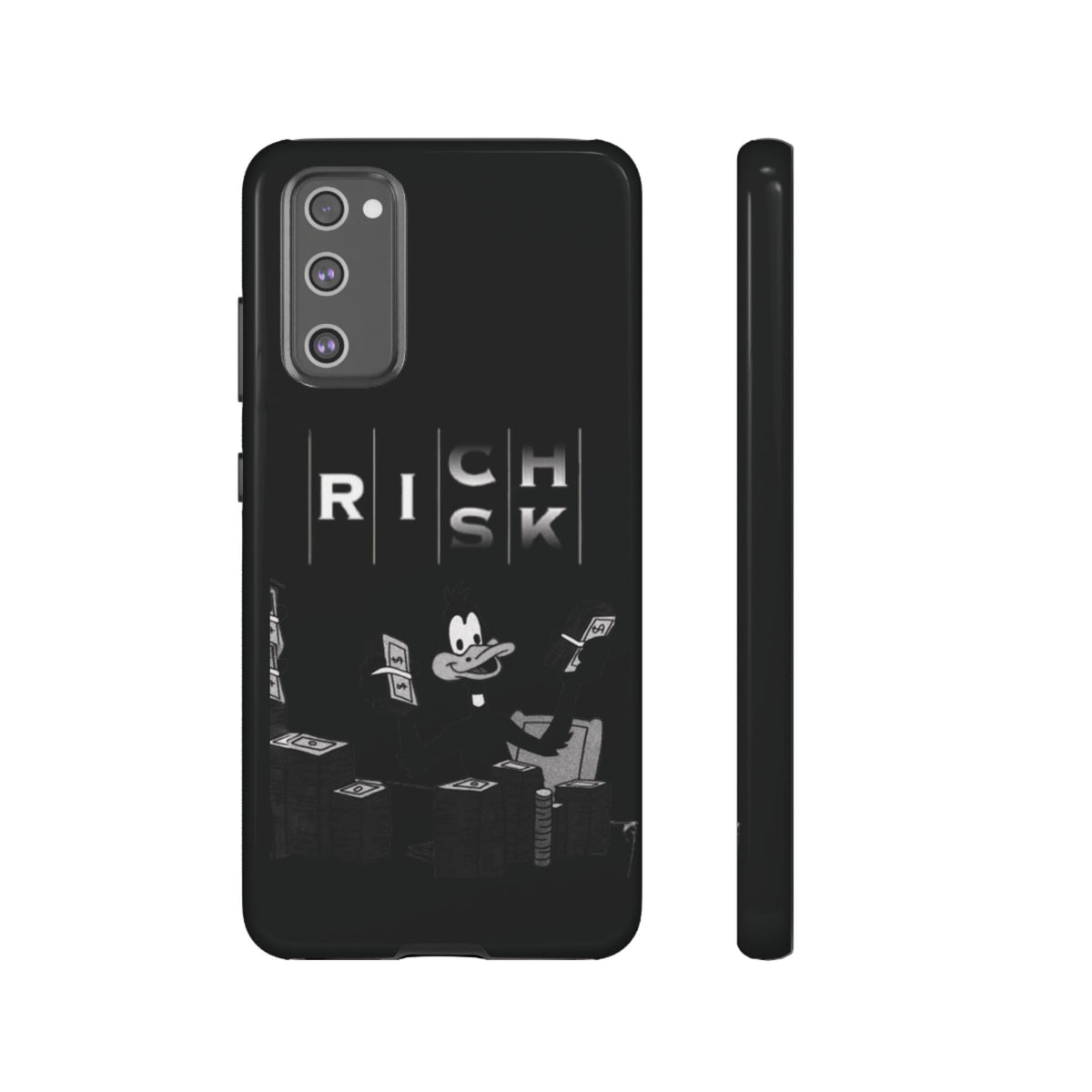 Rich Risk Phone Case — Vintage Money Cartoon Protective Case