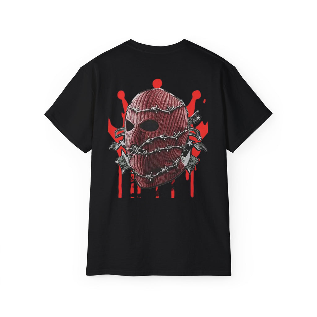 Red Ski Mask Skull T-Shirt