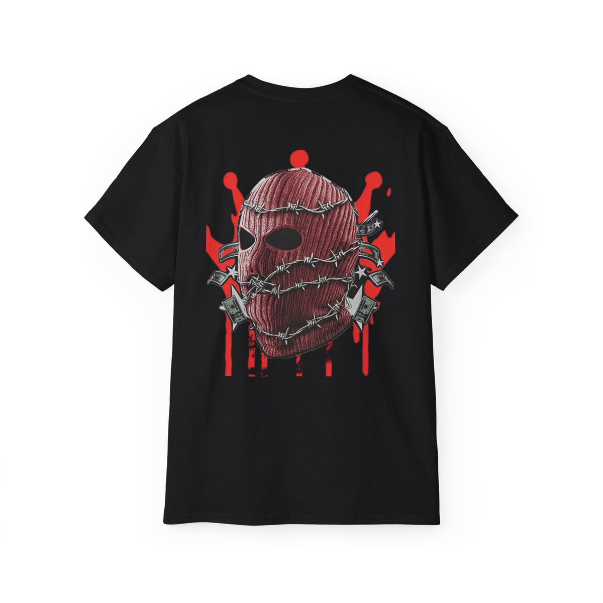 Red Ski Mask Skull T-Shirt
