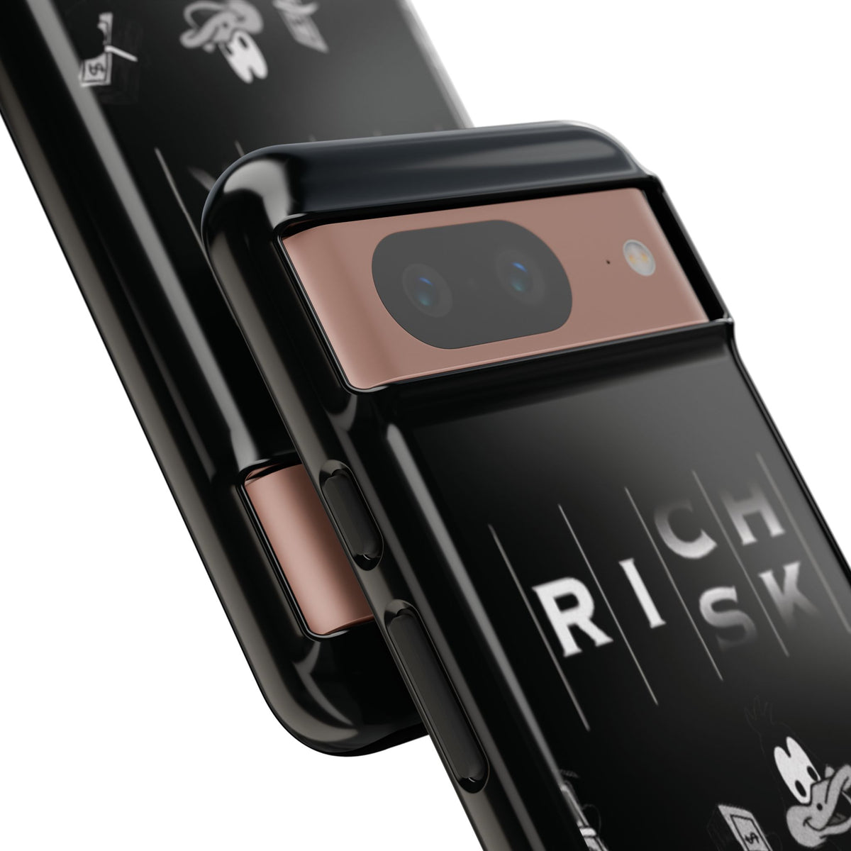 Rich Risk Phone Case — Vintage Money Cartoon Protective Case
