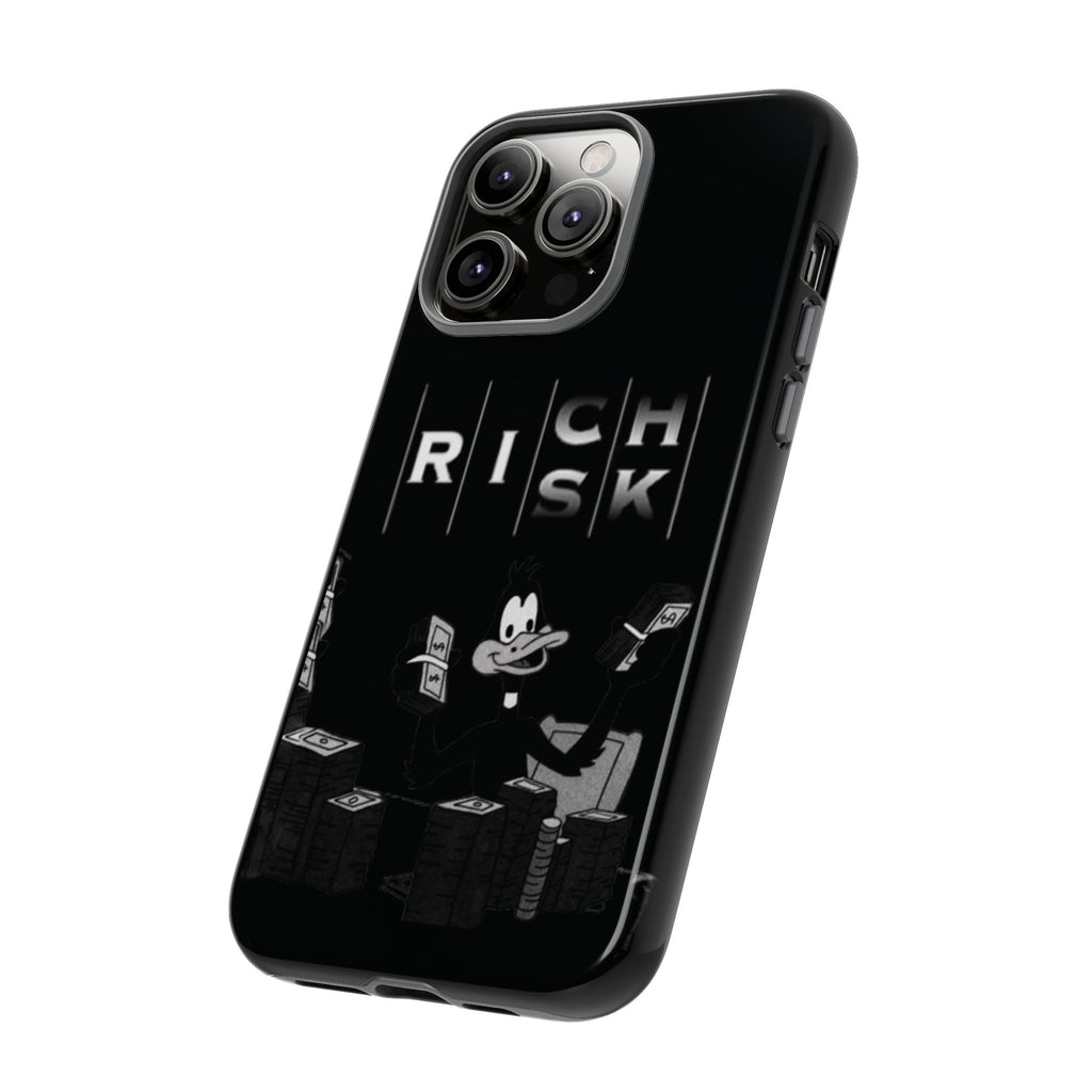 Rich Risk Phone Case — Vintage Money Cartoon Protective Case