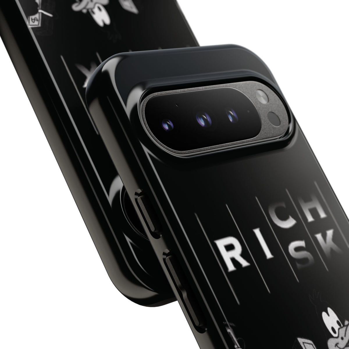 Rich Risk Phone Case — Vintage Money Cartoon Protective Case