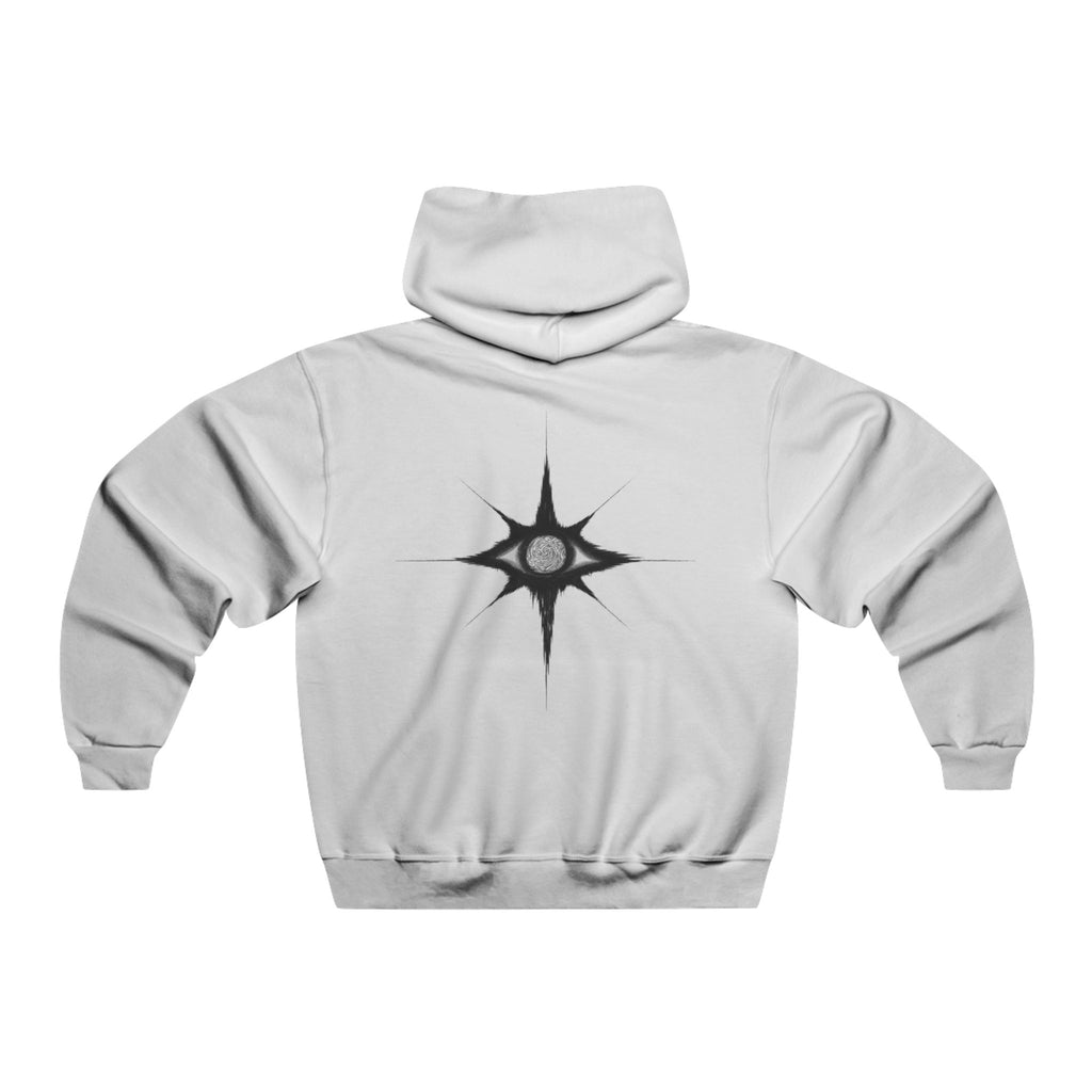 Tribal Star Hoodie — Gothic Black Graphic Hooded Sweatshirt