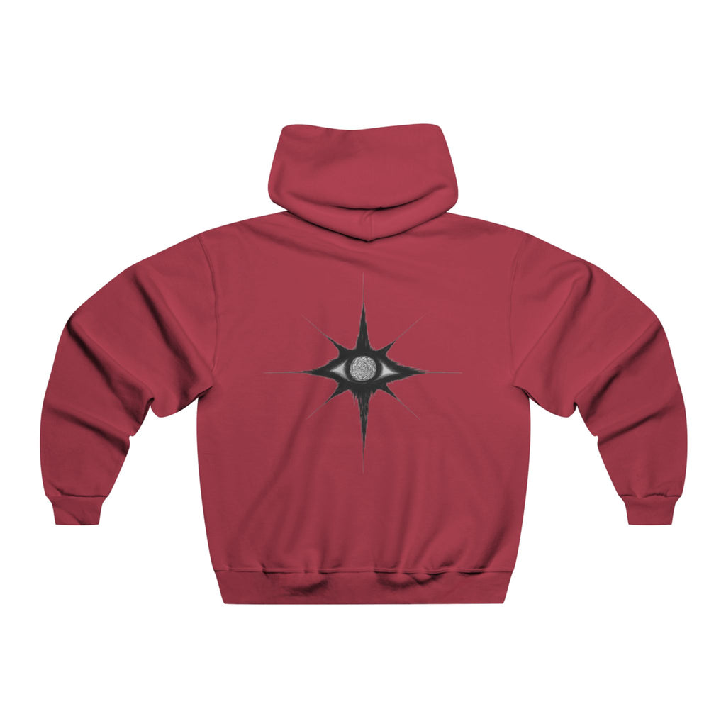 Tribal Star Hoodie — Gothic Black Graphic Hooded Sweatshirt