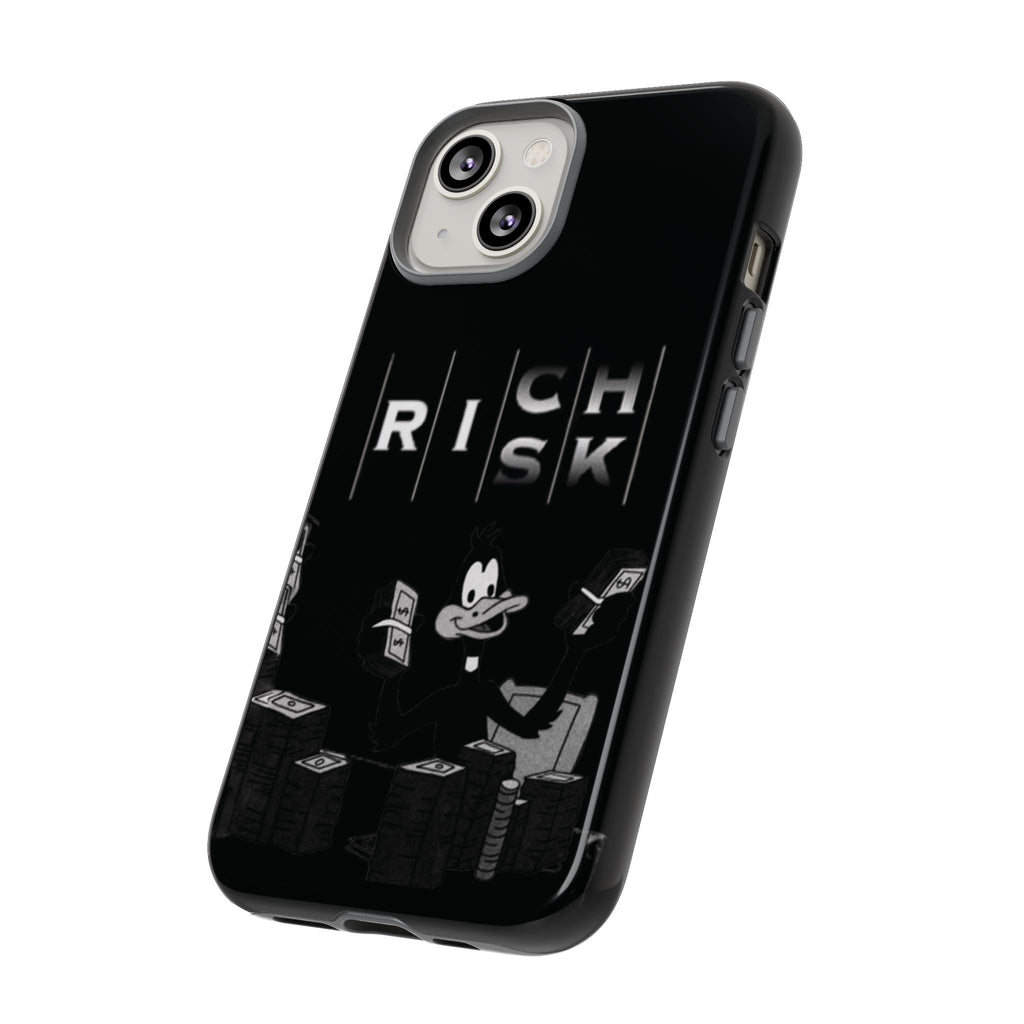 Rich Risk Phone Case — Vintage Money Cartoon Protective Case
