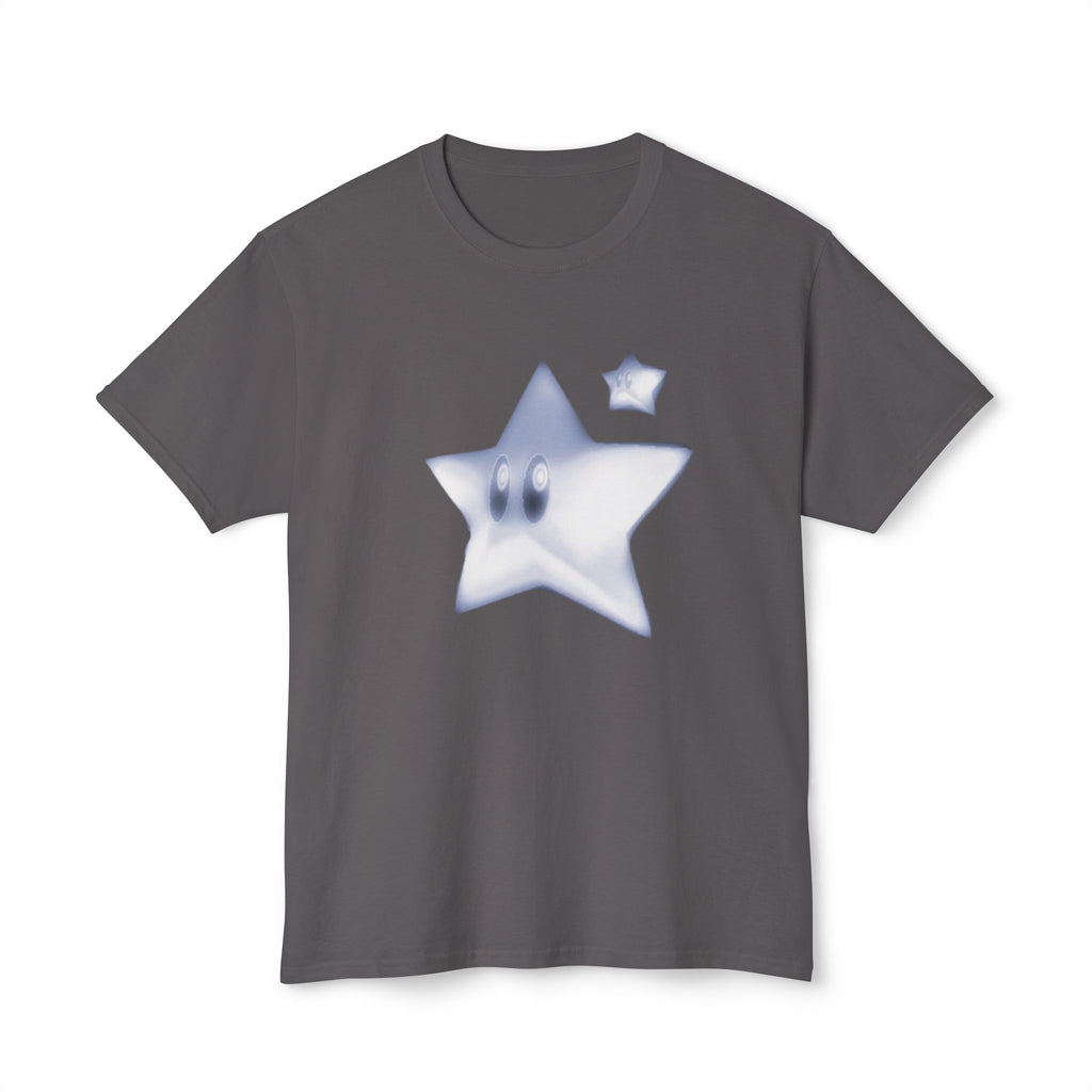 Blue Smiling Star Graphic T-Shirt