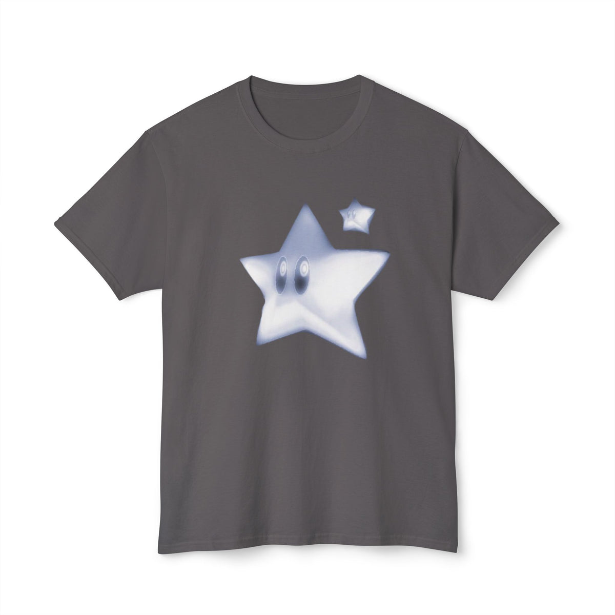 Blue Smiling Star Graphic T-Shirt