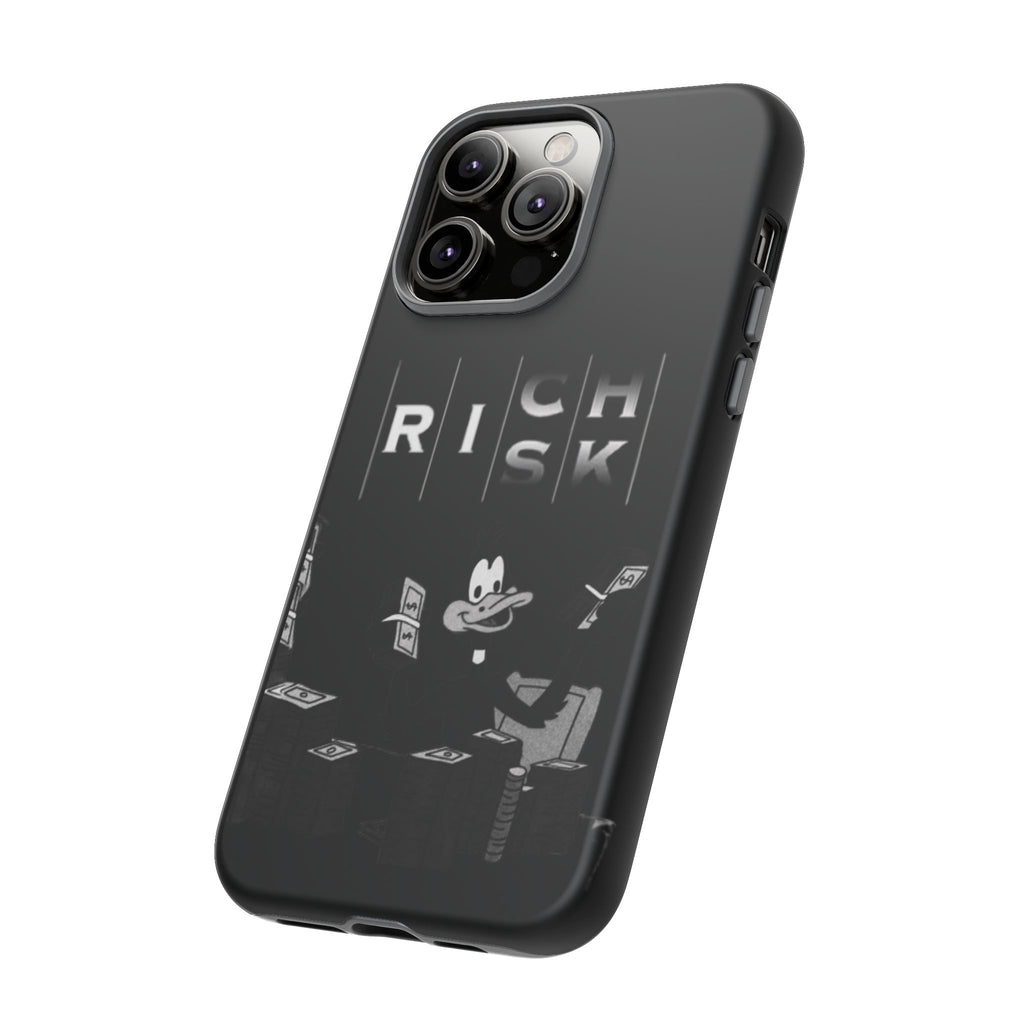 Rich Risk Phone Case — Vintage Money Cartoon Protective Case