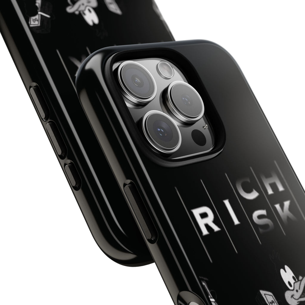 Rich Risk Phone Case — Vintage Money Cartoon Protective Case