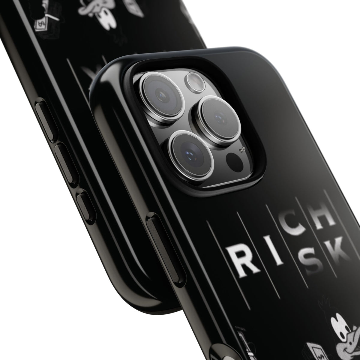 Rich Risk Phone Case — Vintage Money Cartoon Protective Case