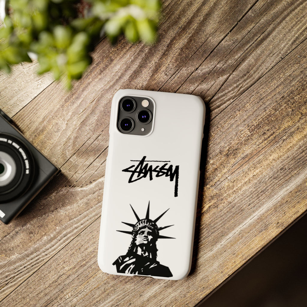 Slim Phone Case Statue of Liberty Graphic