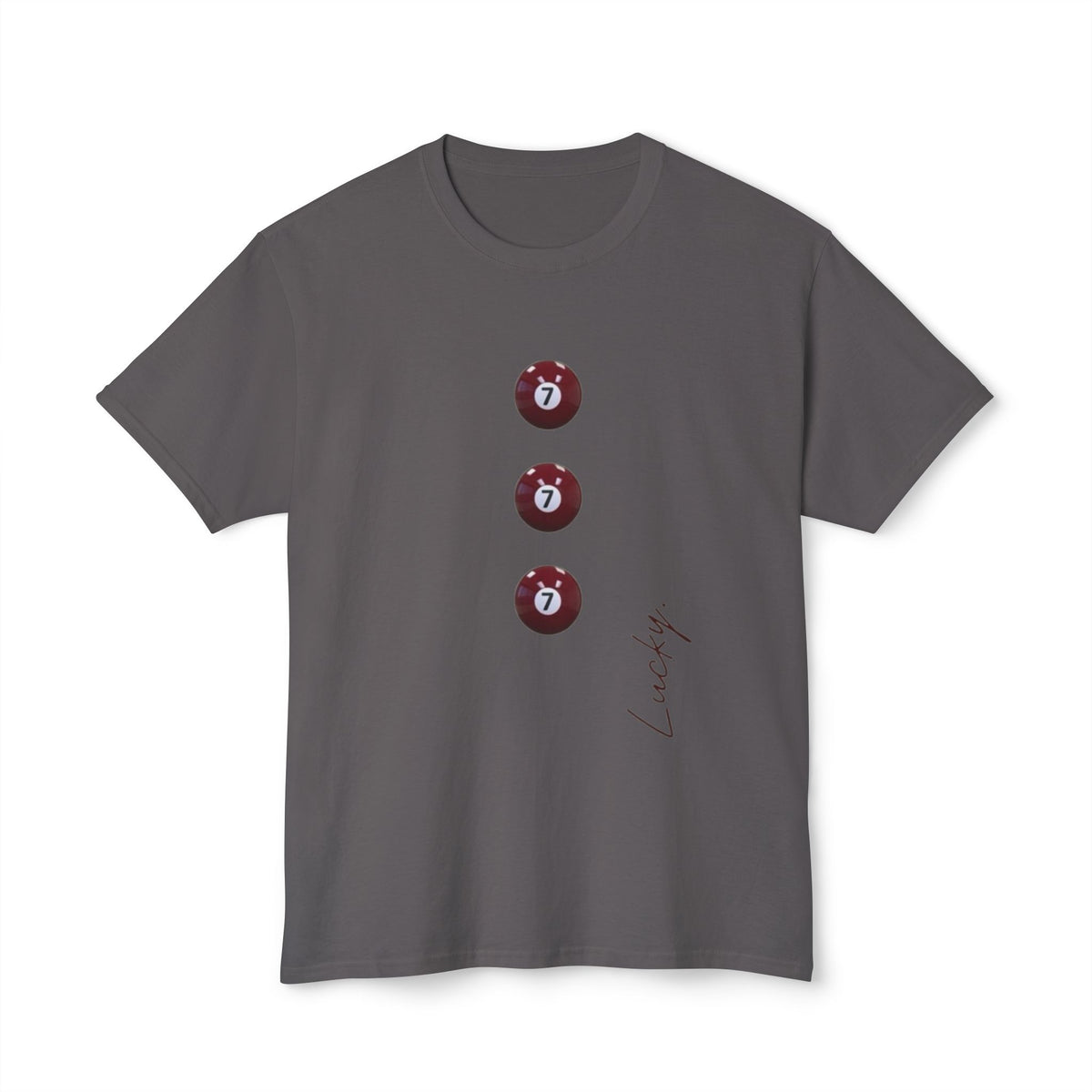 Lucky 7s Pool Ball T-Shirt — Minimal Casino Graphic Tee