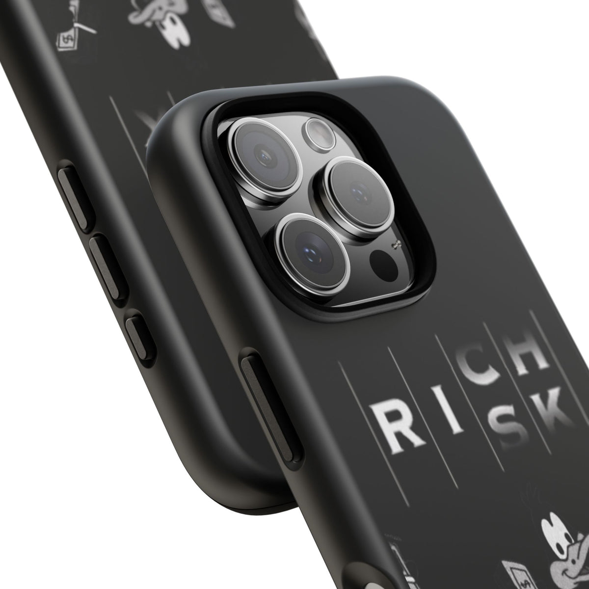 Rich Risk Phone Case — Vintage Money Cartoon Protective Case