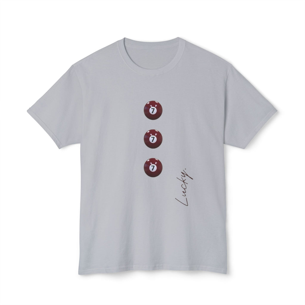 Lucky 7s Pool Ball T-Shirt — Minimal Casino Graphic Tee