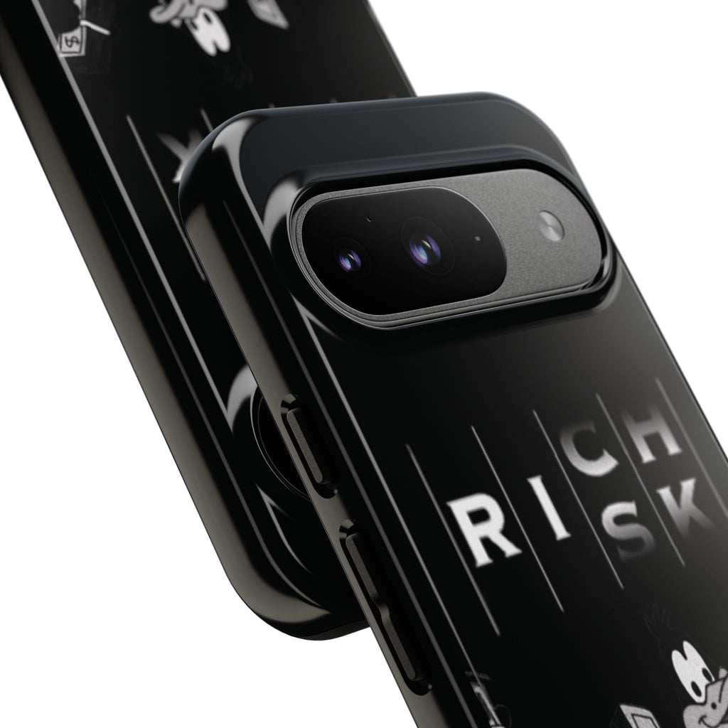 Rich Risk Phone Case — Vintage Money Cartoon Protective Case