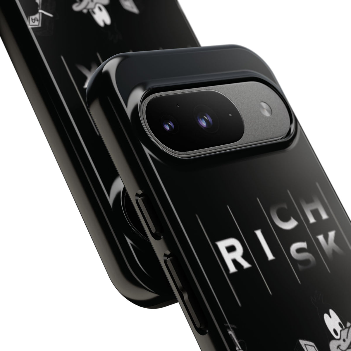 Rich Risk Phone Case — Vintage Money Cartoon Protective Case