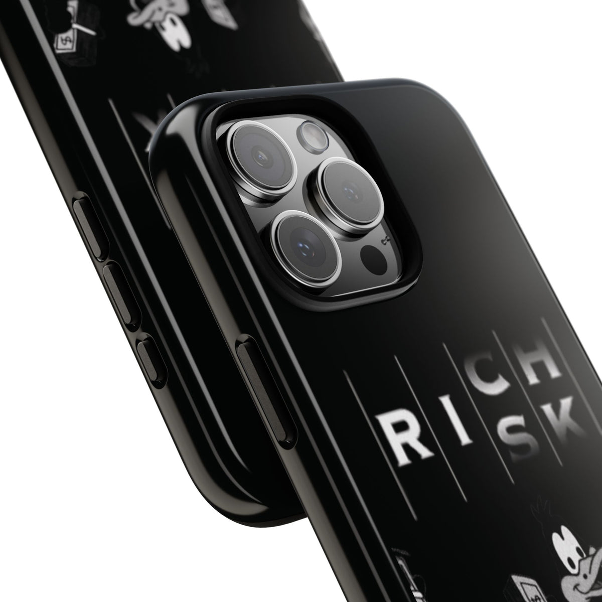 Rich Risk Phone Case — Vintage Money Cartoon Protective Case