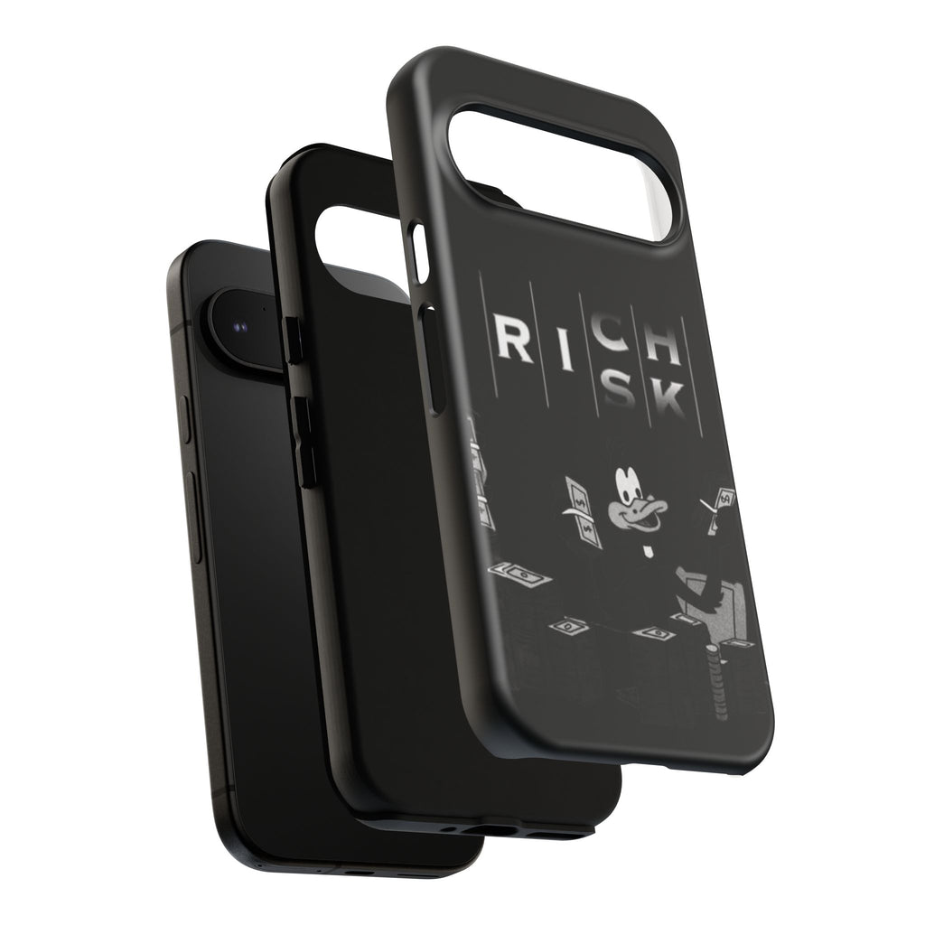 Rich Risk Phone Case — Vintage Money Cartoon Protective Case