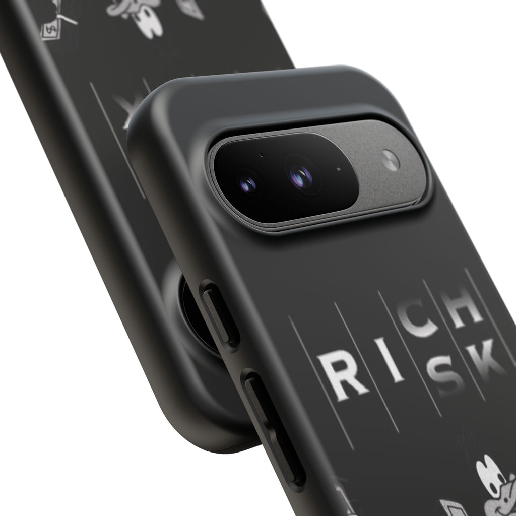 Rich Risk Phone Case — Vintage Money Cartoon Protective Case