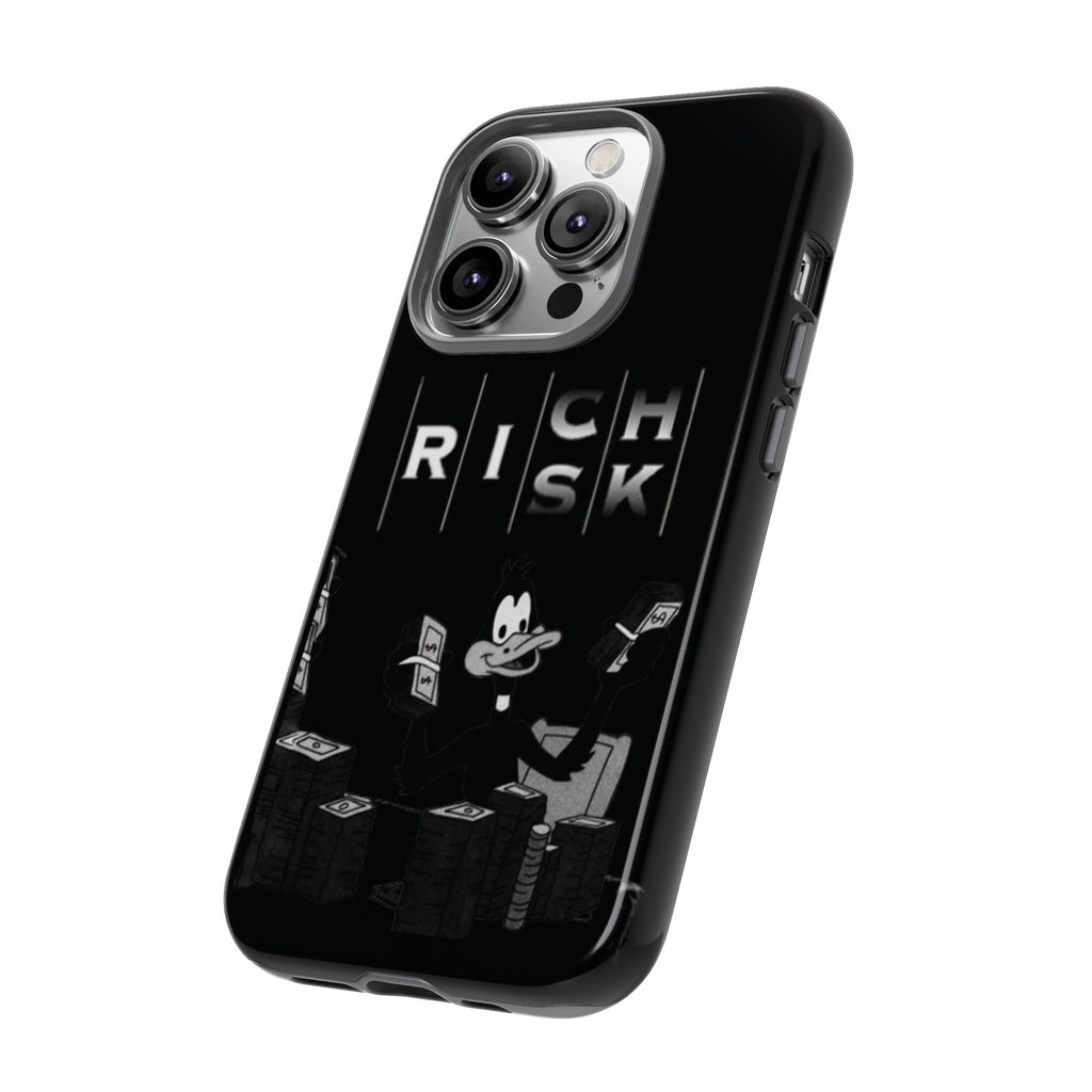 Rich Risk Phone Case — Vintage Money Cartoon Protective Case